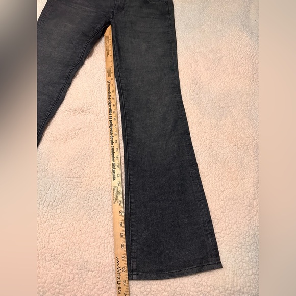 Sasson Black Embellished Embroidered pockets Bootcut Boogie jeans size 6 - Picture 7 of 9